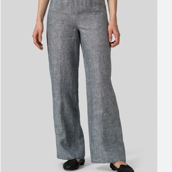 Nic + Zoe Linen Blend Wide Leg Pants Size 14 - Picture 2 of 11